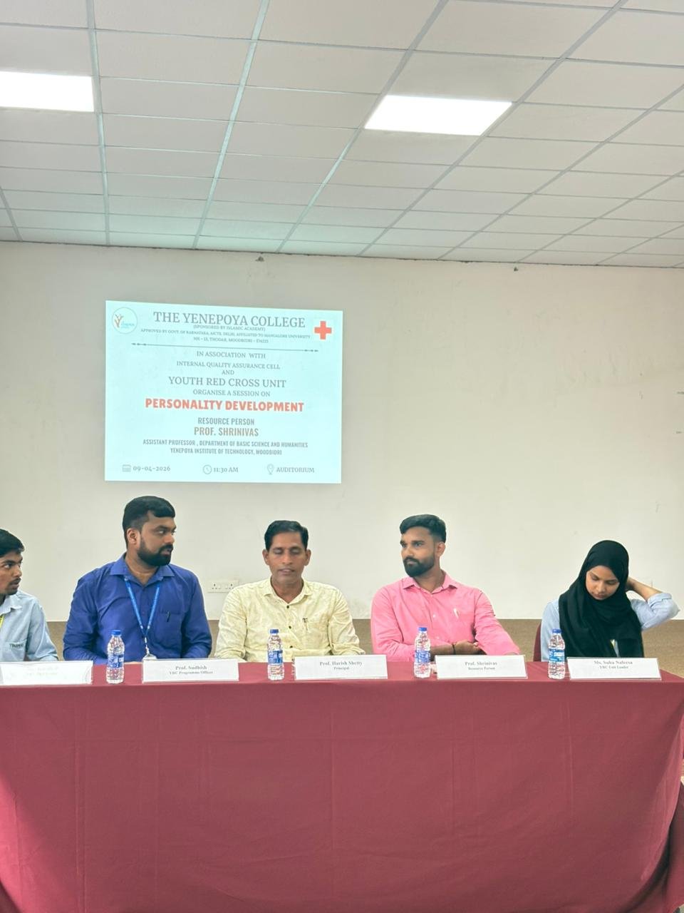 Personality Development Talk Organized by IQAC and YRC Unit